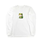 kawaiidoubututatiのカエル×めがね Long Sleeve T-Shirt