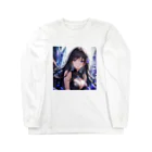 astatosのクリスタルと女性 Long Sleeve T-Shirt