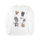 かこいまるの猫ミーム with 犬 Long Sleeve T-Shirt