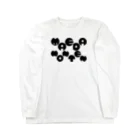  LUCKY BY CHANCE(らっきーばいちゃんす)のMAEDAHONTEN(○BLACK) Long Sleeve T-Shirt