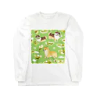 Wifebearの抹茶スイーツと柴犬 Long Sleeve T-Shirt