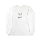 ゴーラッキーサンのうさぎ白 Long Sleeve T-Shirt