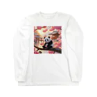 pandaloveの桜とぱんだ３ Long Sleeve T-Shirt