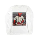 d-design-labのdevil's cookingグッズ Long Sleeve T-Shirt