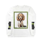 LUCASMIKAN Shopの集まれ犬好き / Gathering Dog Lover (Poodle) ロングTシャツ・パーカーなど ロングスリーブTシャツ