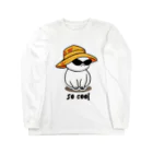 JUNK_HEDDのクールな猫 Long Sleeve T-Shirt