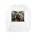 ZenCritters Sanctuaryの妖狐様 Long Sleeve T-Shirt