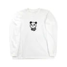 よんよんショップのゆるいPANDA ロングスリーブTシャツ