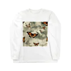 PRINCESSの現実の蝶 ロングスリーブTシャツ