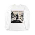 d-design-labの戦に敗れた武士が佇む風景画4 Long Sleeve T-Shirt