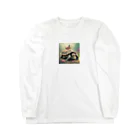 takka_555の癒される動物（カメ） Long Sleeve T-Shirt