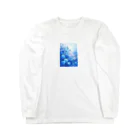 AQUAMETAVERSEの青い薔薇の花園　BLUE PLUM  691 ロングスリーブTシャツ