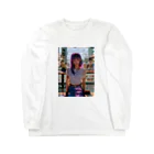 AI美女の館のスタイリッシュでカッコいい女性 Long Sleeve T-Shirt