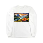 Kz_25@アウトドアーのキャンプファッション -Sunrise- Long Sleeve T-Shirt