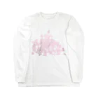 Drecome_Designの【積もったheart mark】百のハート♡飴霰(あめあられ) ロングスリーブTシャツ