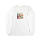 THOMASの優雅なガゼル Long Sleeve T-Shirt