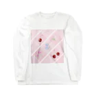 Matute girlのCherry & Flower Long Sleeve T-Shirt