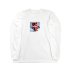 ブルーアイズの小悪魔猫 Long Sleeve T-Shirt