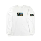 AQUAMETAVERSEの大小の輝くシャボン玉　BLUE PLUM  691 Long Sleeve T-Shirt