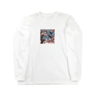 ウェブエンパイアの桜と雀（Cherry blossom & sparrow)  01 Long Sleeve T-Shirt