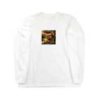 maruの湖畔の静寂な日の出 Long Sleeve T-Shirt