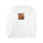decnaの色鮮やかなガーベラのアイテム ロングスリーブTシャツ