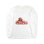 OLれんと車のノリ乗り ダックス（01） ロングスリーブTシャツ