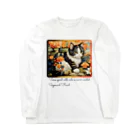 adarahの和風な癒しの三毛猫 Long Sleeve T-Shirt