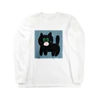 sara nerdのくろねこ ロングスリーブTシャツ