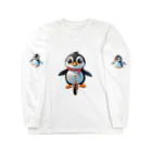 いろは物語のペンギンが一輪車に乗る！ Long Sleeve T-Shirt