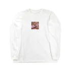 𝙺𝚈𝚄 𝚌𝚑𝚊𝚗 のかわいい猫ちゃんの上目遣い Long Sleeve T-Shirt