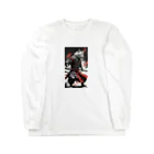 カジャ　かつみ　katsumi kajaのサムライ猫パート1[SAMURAI　CAT] Long Sleeve T-Shirt