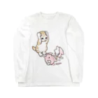 nya-mew（ニャーミュー）のやっちまったニャーちゃん Long Sleeve T-Shirt