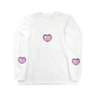 lapinmonmonのLapinMonmon pink-heart ロングスリーブTシャツ