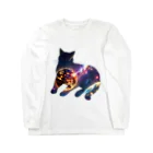 猫との風景の宇宙と猫003 Long Sleeve T-Shirt