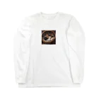 だんのんのお昼寝中の猫 Long Sleeve T-Shirt