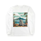 アザラシちゃんの南国を旅するアザラシ Long Sleeve T-Shirt