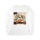 OkometoOmochiのヴィンテージ風アート.a Long Sleeve T-Shirt