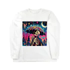 かるるんショップの骸骨紳士シリーズ　おニューの傘 Long Sleeve T-Shirt