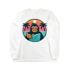 Omiya_ JAP_038のRCW_Gorilla_Californiasurf ロングスリーブTシャツ