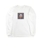 しろまるのふわふわフロッピー Long Sleeve T-Shirt