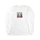 中村悠弥のブランケットにくるまるゴマフアザラシ Long Sleeve T-Shirt