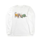 ワンこよみ時々ネコのおそろい ダックス&ダップー Reo＆Fu Long Sleeve T-Shirt