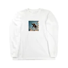 Dragon Designのエレファントインザスカイ Long Sleeve T-Shirt