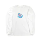 Cute Animalsのイルカスプラッシュ Long Sleeve T-Shirt