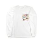 パキュラSHOPのドーナツ、時々ネコドーナツ Long Sleeve T-Shirt