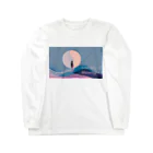 ずっと疲労感の月と1人 Long Sleeve T-Shirt