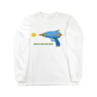 Teal Blue CoffeeのShoot the ray gun! ロングスリーブTシャツ