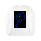 shabadabakayouのキマっちゃってるゾウ Long Sleeve T-Shirt