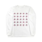 PT @ key-_-bouのポジティブ猫 ピンク Long Sleeve T-Shirt